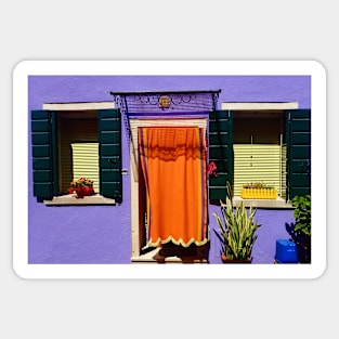 Bright Exteriors in Burano Sticker